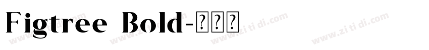 Figtree Bold字体转换